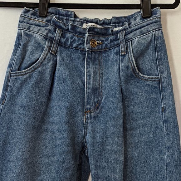 Skinny Fries Medium Wash Balloon Jeans Size 3 - Picture 3 of 14